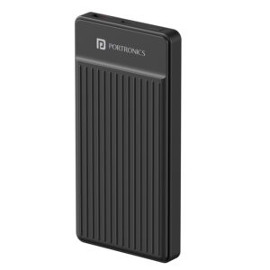 Portronics Luxcell B12 10,000mAh Ultra Slim Power Bank with USB-A Output Port & Type C Input Port